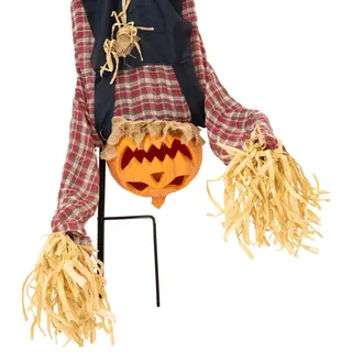 Europalms Halloween Bodenstecker Figur Kürbismann 153 cm mehrfarbig