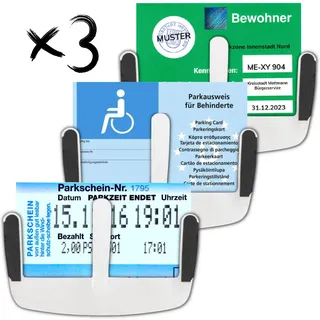 Parkausweis Halterung Windschutzscheibe Parkscheinhalter Windschutzscheibe Auto Zubehör/Parkausweis Halter Neuheiten 2026 Gadgets Aufkleber/Bewohnerparkausweis Hülle Aufkleber ✯LEBENSLANGE GARANTIE✯