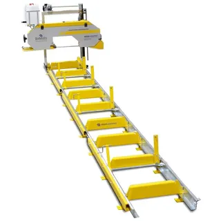 BAMATO Blockbandsäge BBSW-600PRO mit 6,9m Rollbahn und elektrischer Höhenverstellung