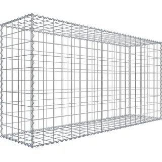 Gabiona Gabione 200 cm x 100 cm x 50 cm mit Maschenweite 10 cm x 10 cm