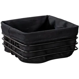 Wenko Brotkorb Premium Square Gestell aus stabilem Metall Schwarz