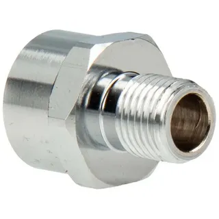 tecuro - Reduzierstück M15/1 Innengewinde x M10/1 Außengewinde MS-verchromt