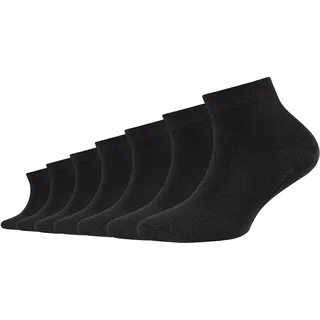 CAMANO Kurzsocken 7er Pack black -