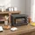 21l 1400 W grau inkl. Backblech + Drahtgestell