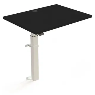 Stier Steh-Tisch 501-9 elektrisch höhenverstellbar Wandmontage 80 x 60 cm Schwarz