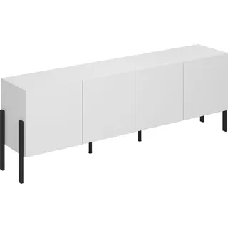 INOSIGN Kommode »Jukon,Breite 200 cm, moderne grifflose Kommode,4 Türen«, Sideboard, Anrichte viel Stauraum, push-to-open-Funktion, weiß