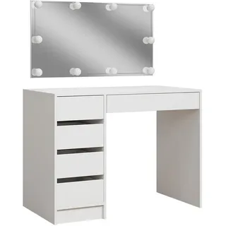 Vicco Schminktisch Thalia Weiß 100 cm mit LED-Beleuchtung