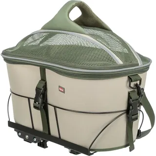 Trixie Hundefahrradkorb 33 x 40 x 46 cm Oli Beige/Grün/Schwarz