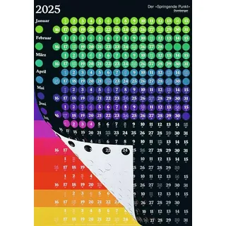 domberger calendars Der Springende Punkt: schwarz 2025, 57,5x81