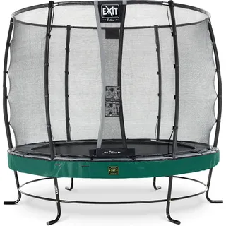 EXIT TOYS Elegant Premium Trampolin 253 cm inkl. Deluxe Sicherheitsnetz grün