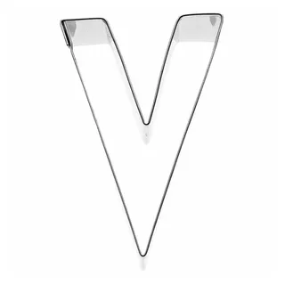 Birkmann Birkmann, Ausstechform Buchstabe V, Grau, 6 cm, Edelstahl