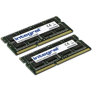 Integral 16GB(2x 8GB) DDR3 RAM 1600MHz SODIMM Laptop Notebook MacBook Arbeitsspeicher-Kit