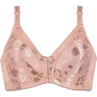 NATURANA Minimizer-BH "Minimizer", Damen, Gr. 85, Cup C, pink rose, Obermaterial: 93% Polyamid, 7% Elasthan, geblümt, gemustert, leicht glänzend, BHs Minimizer-BH, breite Träger, vorgeformte Cups, ohne Bügel, glänzend, basic, bequem