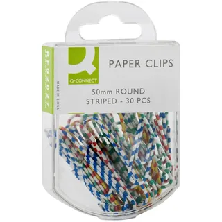 Q-Connect KF02027 Aktenklammern - 50 mm, 30 Stück