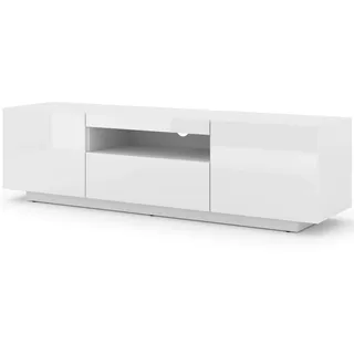 BIM Furniture Aura TV-Lowboard 150 cm Weiß MDF