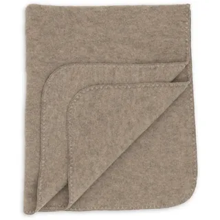 Engel Natur, Baby Fleece Decke mit Muschelkante, 100% Wolle (kbT) (80x100 cm, Walnuss Melange)