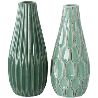 Boltze Vase Lenja Blumenvase Set grün,