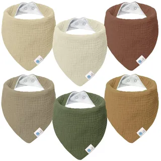 lulumoon Lätzchen Baby Dreieckstuch Baby Musselin Halstuch Baby für Junge und Mädchen