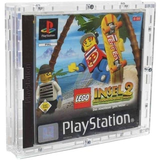 Zeigis Verschraubtes Acrylcase aus Acrylglas für EIN Playstation 1 / PS1 Spiel in OVP/Schutzbox/Protector/UV-Schutz/Transparent/Games