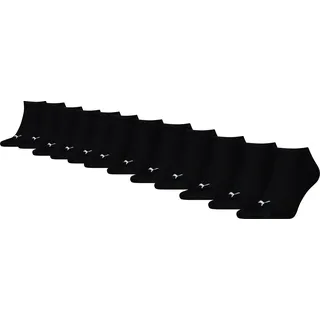 Puma Sneakersocken 12er Pack Schwarz 43-46