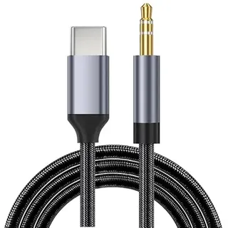 USB C auf Klinke AUX Kabel, USB C zu 3,5mm Jack Auto Kopfhörer Adapter Für Samsung Xiaomi Huawei, 1m