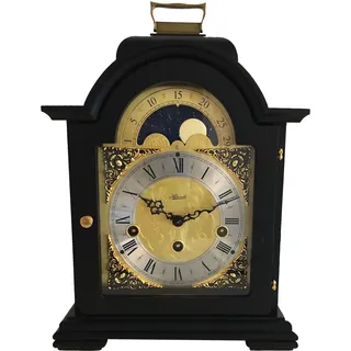 HERMLE 22864-740340 hochwertige Tischuhr, Schwarz, 30cm x 21cm x 14cm