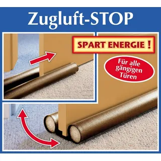 Wenko Zugluftstopper 80 x 3,8 x 13 cm Braun