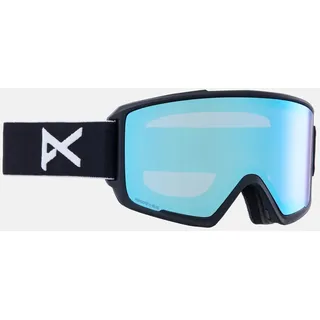Anon M M3 Mfi with Spare Lens Blau - Stylische hochwertige Panorama Mfi Snowboard Brille, Größe One Size - Farbe Black