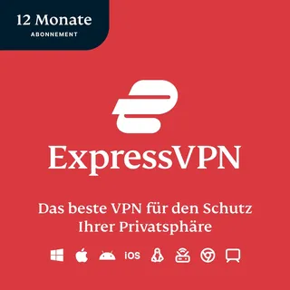 ExpressVPN | 12 Monate, Kompatibel mit allen Geräten, Digitaler Code