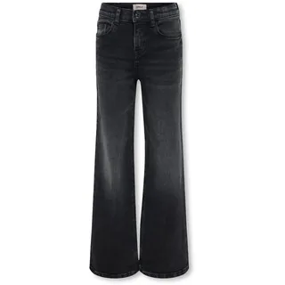 KIDS ONLY Mädchen Kogjuicy Life Wide Leg DNM Dcc369 Noos Hose, Washed Black, 140 EU