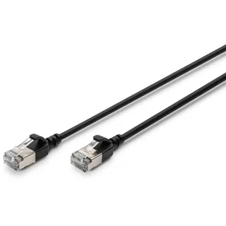 Digitus Patchkabel Cat6a F/FTP 2 m Schwarz