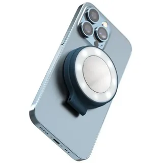 ShiftCam Ringlicht SnapLight, Magnetische Halterung, Spiegel, 4 Helligkeitsstufen blau