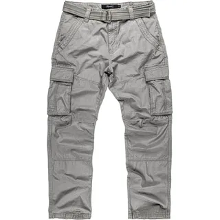 REPUBLIX Chino inkl. Gürtel JAY in Hellgrau | Gr.: W32