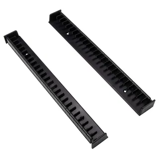 Gedotec Archivierungssystem CD & DVD-Halter für 24 CDs oder 18 DVDs | CD-Ständer Kunststoff schwarz | CD-Flipper selbstklebend für Holz-Möbel & Schränke | 1 Paar - Aufbewahrungssystem für CD-Hüllen