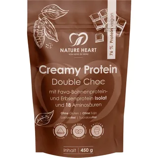 Nature Heart Creamy Protein Double Choc 450 g Pulver