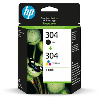 HP 304 schwarz + CMY