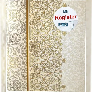 RNK Ringbuch Alhambra mit Register A-Z für A5 4 Ring-Mechanik