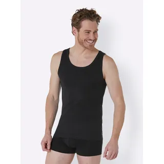 SCHIESSER UNCOVER by SCHIESSER Herren Unterhemden im Pack - Vorteilspack, Serie "Uncover", Rundhals Schwarz M