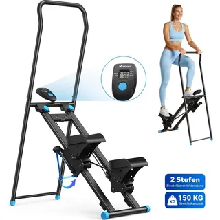 Merach Stepper 2025 Schwarz 56 cm x 86 cm x 120 cm