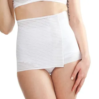 Mysanity Postpartum Bauchgürtel, Millerighe, atmungaktiv, Weiß 1 St