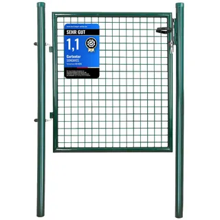 Songmics Gartentor 106 x 90 cm Grün/Stahl