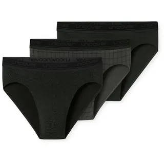SCHIESSER Rioslip Cotton schwarz/silber XL 3er Pack