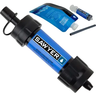 Sawyer MINI Wasserfilter SP128 Blau - Silber/Schwarz
