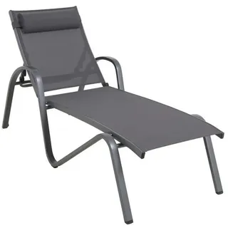 MWH Forios Sonnenliege Aluminium/Textilene Iron grey - Iron Grey