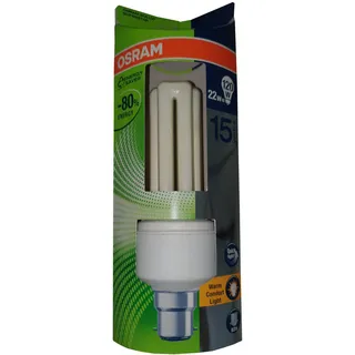 OSRAM Energiesparlampe Lampe 22W = 120W 1410lm 2500k B22 d Stick warm light