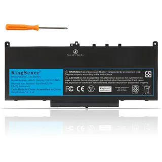 KingSener 55Wh Laptop Akku für Dell Latitude E7270 E7470 – J60J5 7.6V | Kompatibel mit Dell Latitude 12 E7270 P26S001, 14 E7470 P61G001 – Ersetzt J60J5 0J60J5 R1V85 451-BBSX 451-BBSY Akku