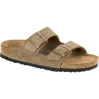 Birkenstock Arizona Weichbettung Veloursleder schmal taupe 42