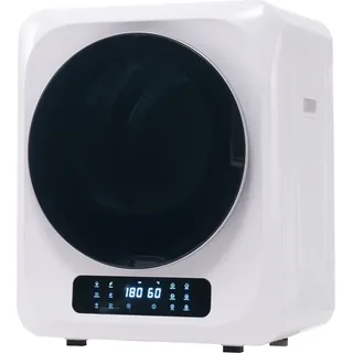 Merax Mini-Wäschetrockner Ablufttrockner mit UV-Sterilisation und LED-Display, Belüfteter Trockner mit Timer und 6 Programme, freistehend/hängen... - Weiß