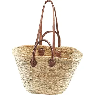 Locker Ibizatasche 50x15x30 cm Braun