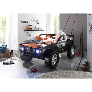 Begabino Autobett Jeep 90 x 200 cm schwarz